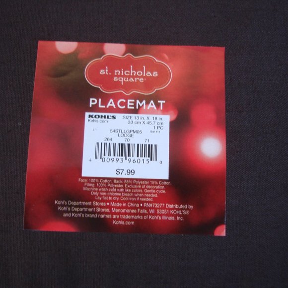 NEW Set 4 Placemats "Adventure is Out There" Farmhouse Winter Snow Lodge Travel - Picture 6 of 8